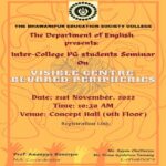 Postgraduate Students' Seminar (Department of English) and Thoughtspell Vol. 2 Launch