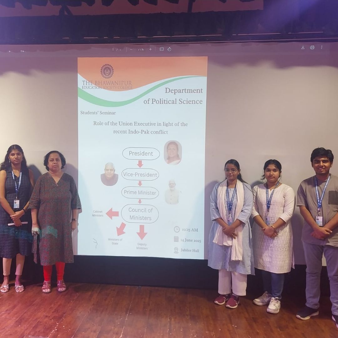 Students’ Seminar on Role of Union Executive in the Recent India-Pakistan Conflicts