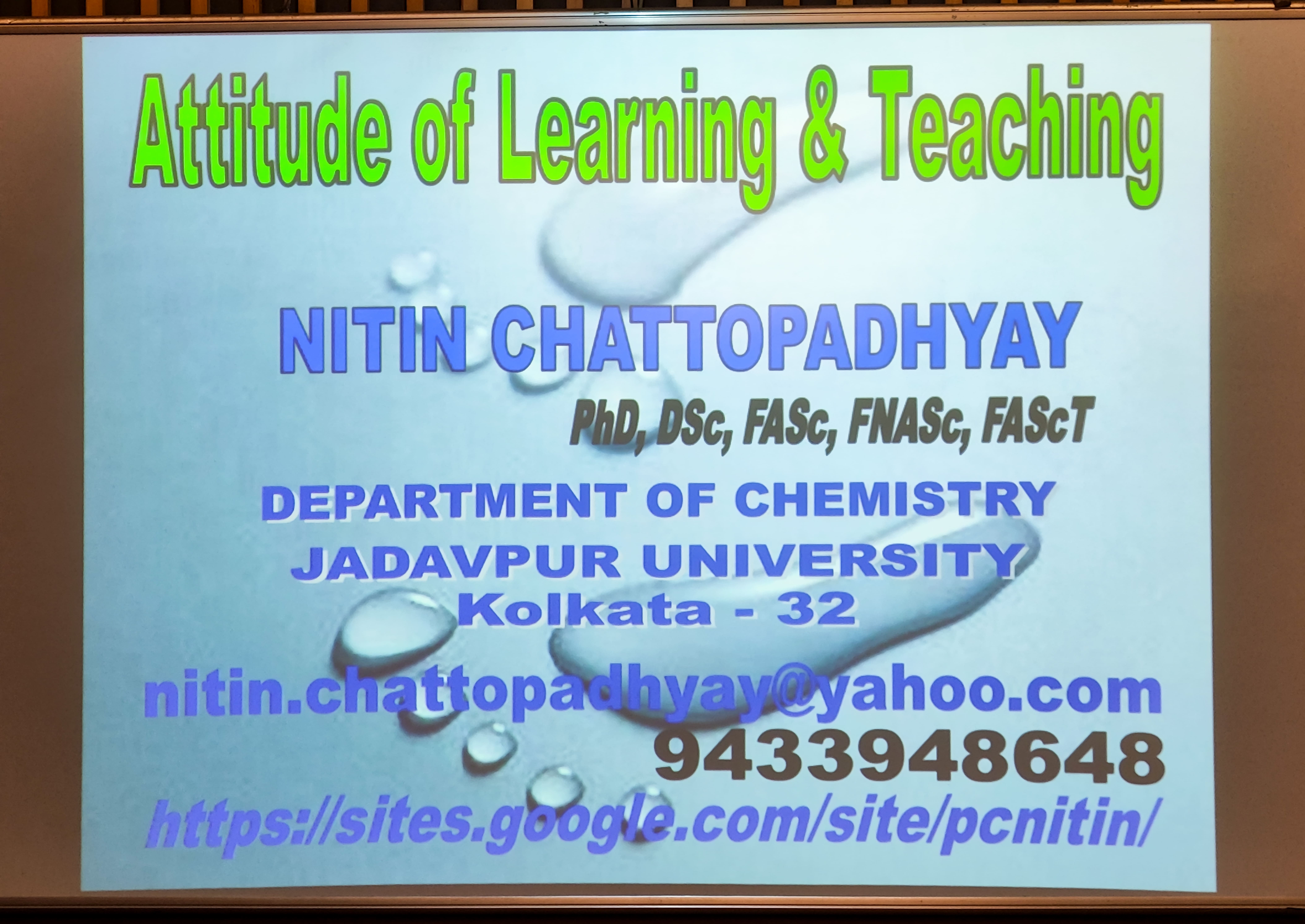 Attitude of Learning and Teaching