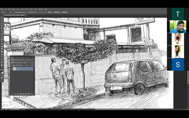 PEN, PENCIL & CHARCOAL – Exploring the different forms of Sketching
