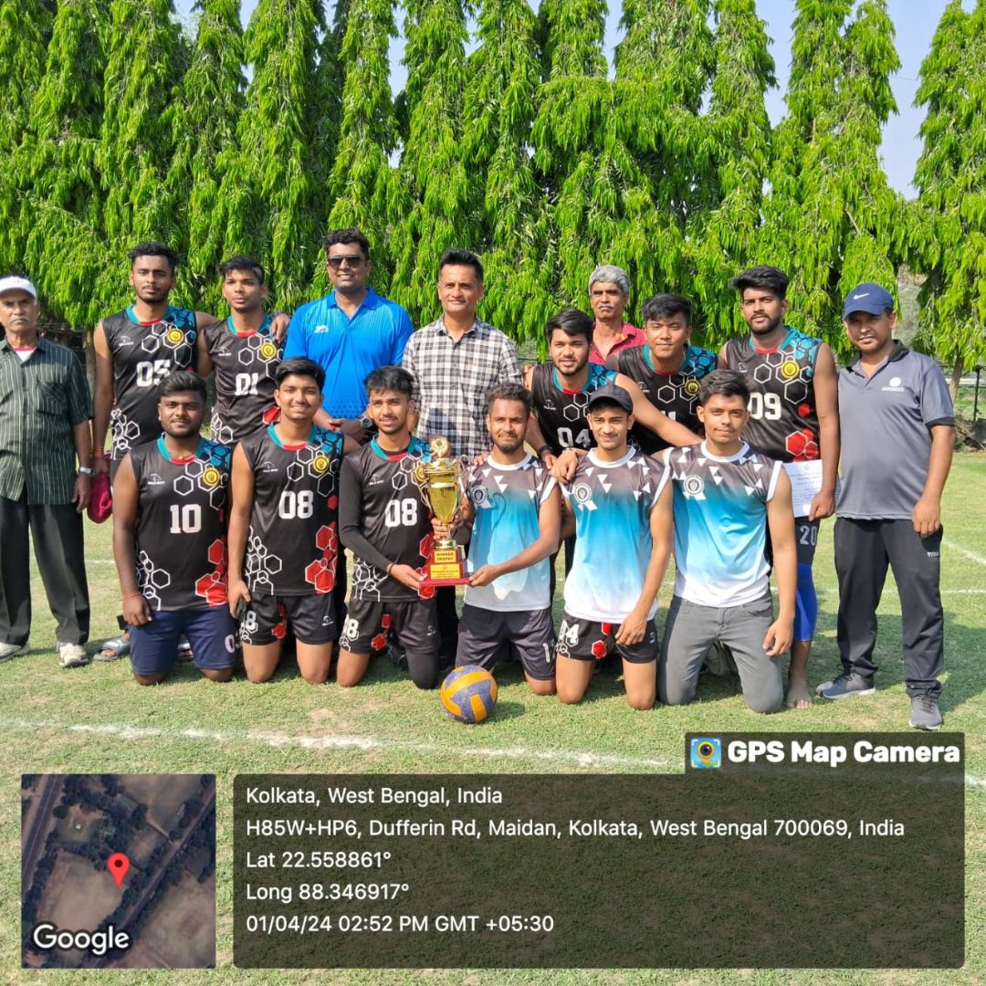 The Bhawanipur College Men’s Volleyball Team Clinches Calcutta University Championship