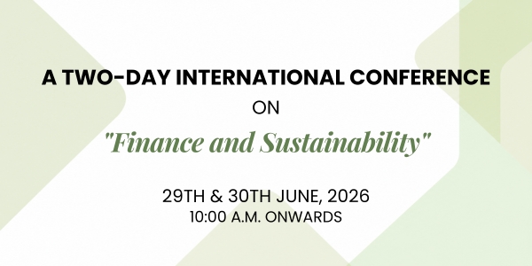A two day international conference on "Finance and Sustainability"