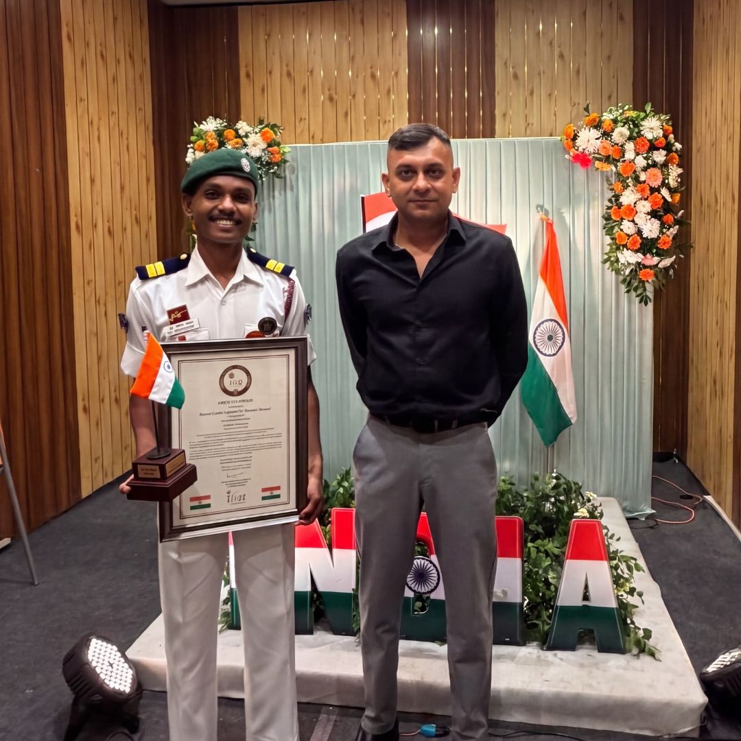 Senior Cadet Captain Md Tanveer Ahmed (B.Com, Sem IV), was awarded with a Badge of Honour by the IHA Federation